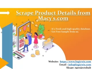 scrape product details from macy s com