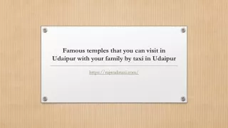 Famous temples that you can visit in Udaipur with your family by taxi in Udaipur