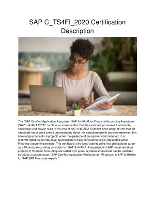 sap c ts4fi 2020 certification description