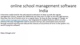 online school management software india