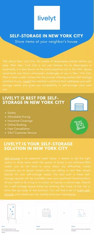 self storage in new york city store items at your