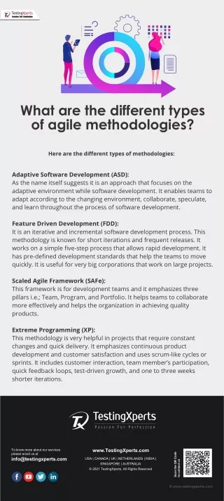 what are the different types of agile
