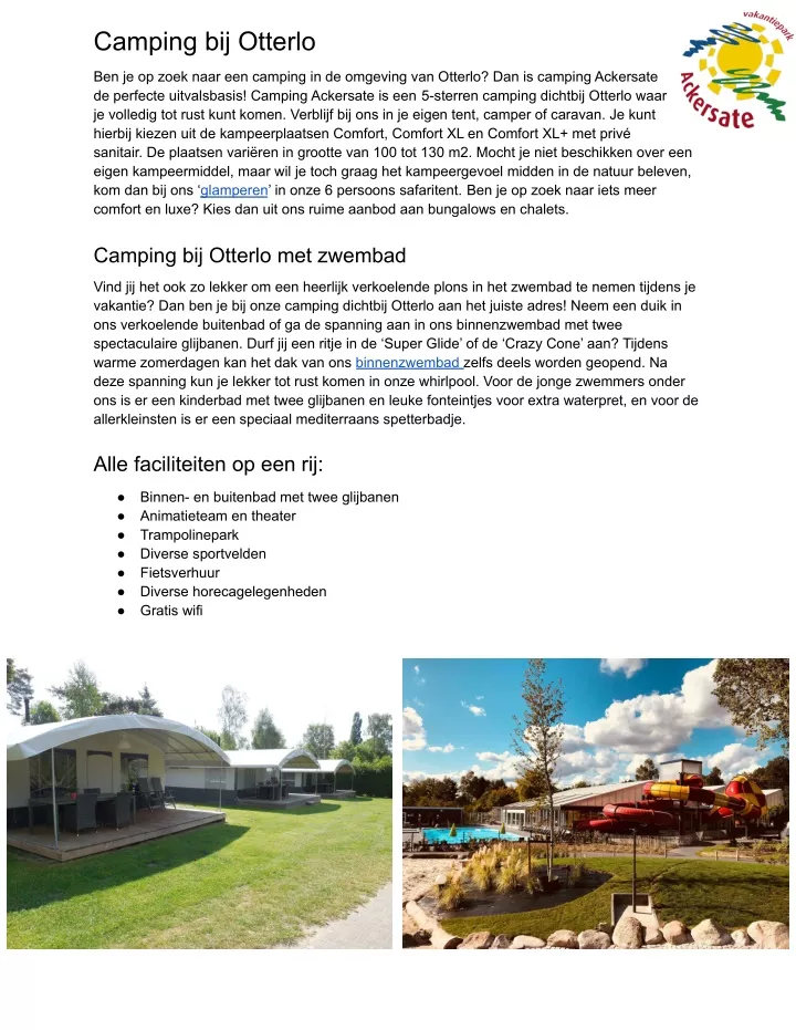 camping bij otterlo