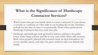 The Benefits of Professional Hardscape Contractor Services