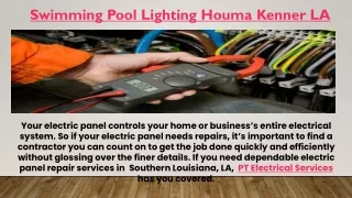 swimming pool lighting houma kenner la