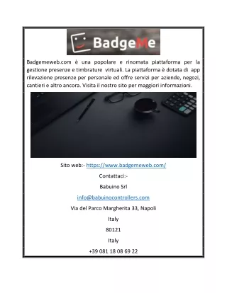 badgemeweb com una popolare e rinomata