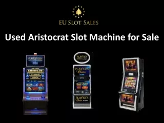 Used Aristocrat Slot Machine for Sale