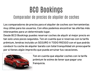 BCO Bookings