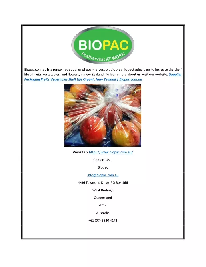 biopac com au is a renowned supplier of post