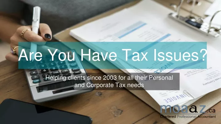 are you have tax issues