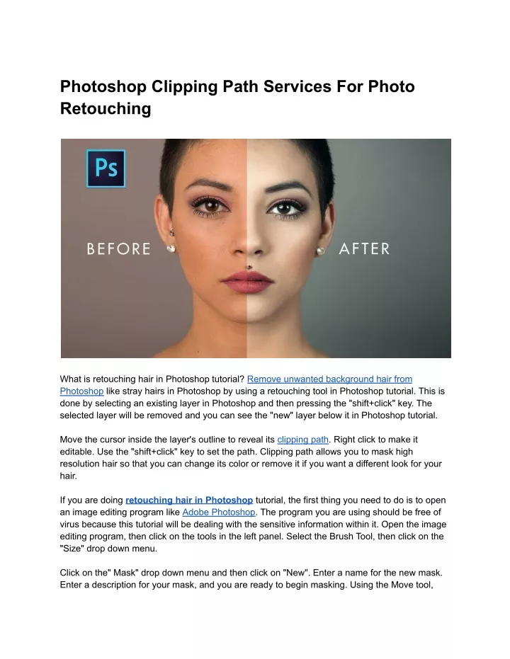 photoshop clipping path services for photo