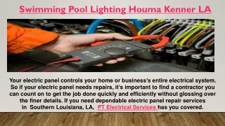 Swimming Pool Lighting Houma Kenner LA