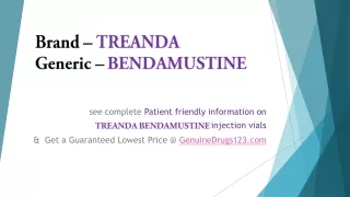 brand treanda generic bendamustine
