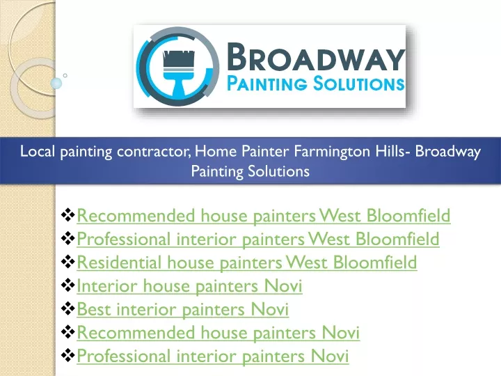 local painting contractor home painter farmington