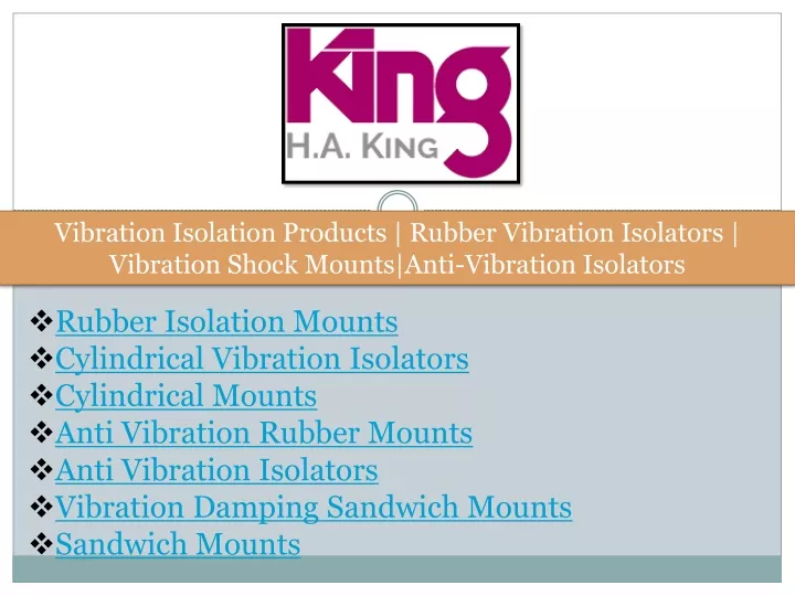 vibration isolation products rubber vibration