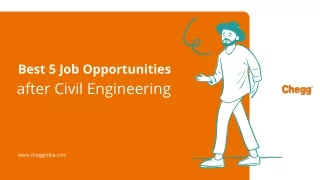 best 5 job opportunities