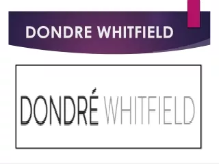 dondre whitfield