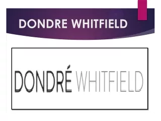 dondre whitfield