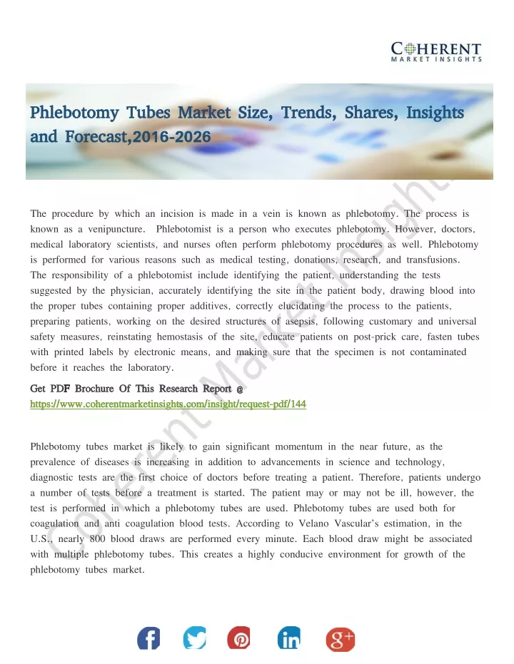 phlebotomy tubes market size trends shares