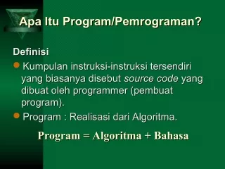 apa itu program pemrograman apa itu program