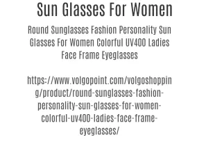 Sun Glasses For Women