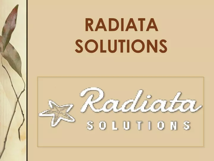 radiata solutions