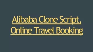 alibaba clone script online travel booking