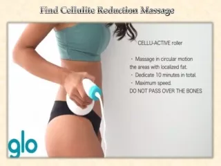 Find Cellulite Reduction Massage