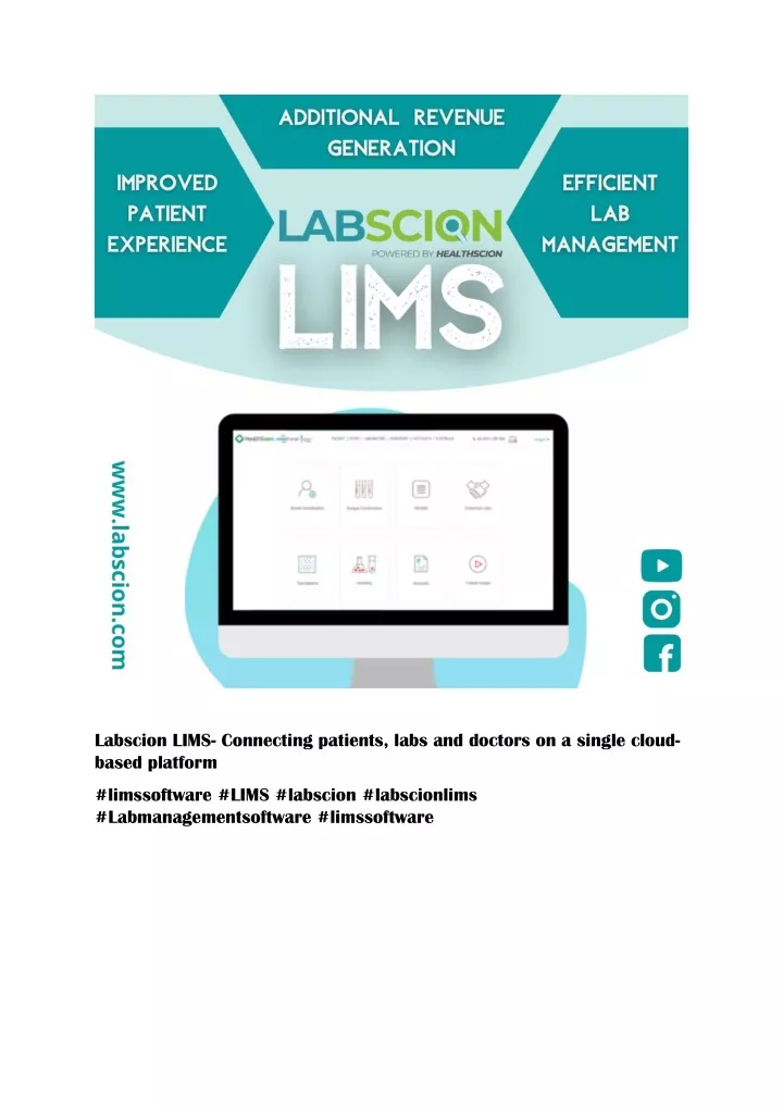 labscion lims connecting patients labs