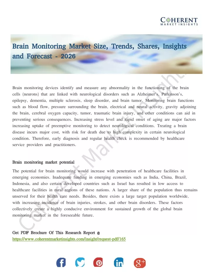 brain monitoring market size trends shares