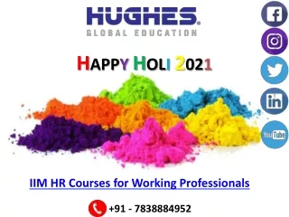 IIM HR Courses for Working Professional