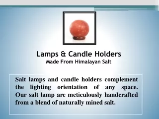 Shop Salt Lamps & Candle Holders