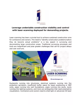 leverage undeniable construction visibility