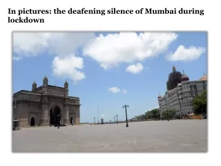 in pictures the deafening silence of mumbai