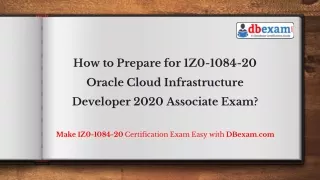 how to prepare for 1z0 1084 20