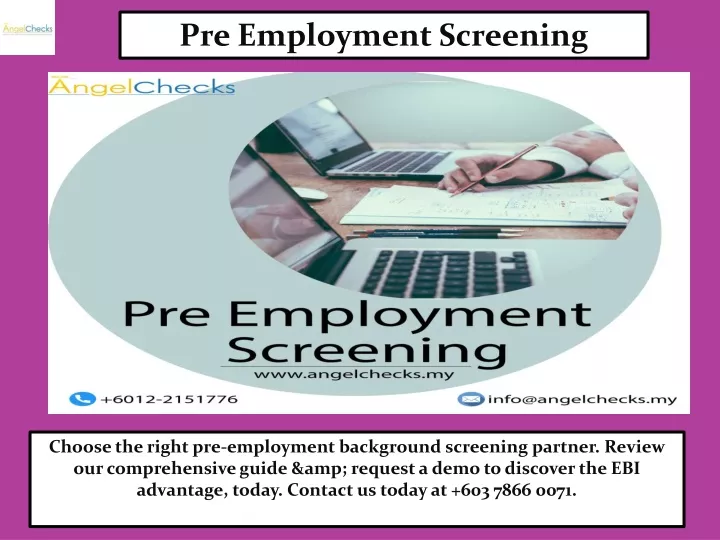 pre employment screening
