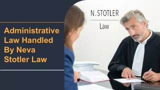 Administrative Law Handled By Neva Stotler Law
