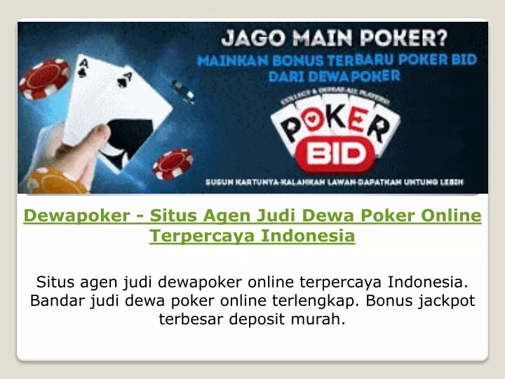 dewapoker situs agen judi dewa poker online