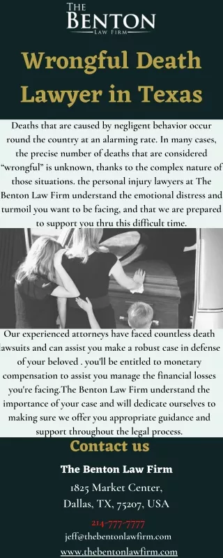 Wrongful Death Lawyer in Texas