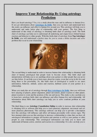 improve your relationship by using astrology