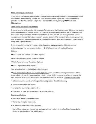 IATA cargo introductory course in Telangana