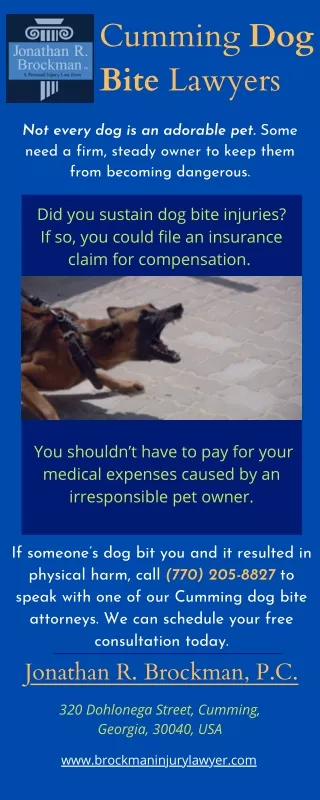 Dog Bite Attorneys in Cumming | Jonathan R. Brockman, P.C.