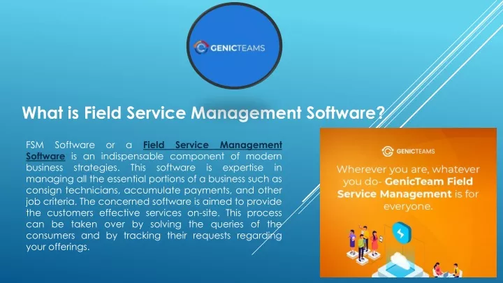what is field service management software