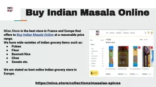 Buy Indian Masala Online