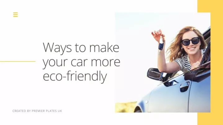 ways to make your car more eco friendly