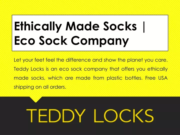 ethically made socks eco sock company