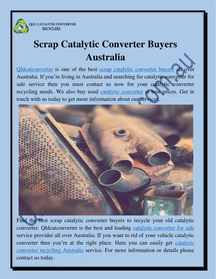 scrap catalytic converter buyers australia