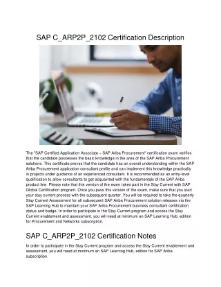sap c arp2p 2102 certification description