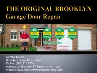 No 1. Company for Garage Door Springs prospect In park south
