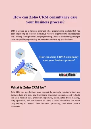 how can zoho crm consultancy ease your business